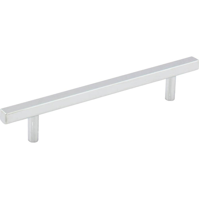 Jeffrey Alexander - 128 mm Center-to-Center Polished Chrome Square Dominique Cabinet Bar Pull - Polished Chrome