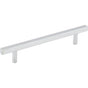 Jeffrey Alexander - 128 mm Center-to-Center Polished Chrome Square Dominique Cabinet Bar Pull - Polished Chrome