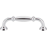 96 mm Center-to-Center Polished Chrome Tiffany Cabinet Pull