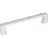 Jeffrey Alexander - 128 mm Center-to-Center Polished Chrome Square Boswell Cabinet Pull - Polished Chrome