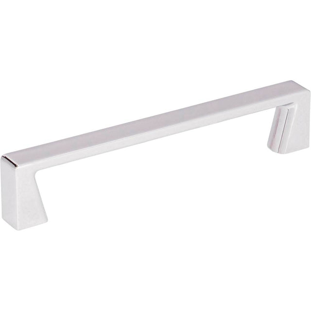 Jeffrey Alexander - 128 mm Center-to-Center Polished Chrome Square Boswell Cabinet Pull - Polished Chrome