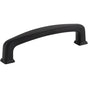 Jeffrey Alexander - 96 mm Center-to-Center Matte Black Square Milan 1 Cabinet Pull - Matte Black