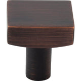 1-1/8'' Overall Length Brushed Oil Rubbed Bronze Square Dominique Cabinet Knob