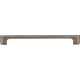 224 mm Center-to-Center Brushed Pewter Asymmetrical Leyton Cabinet Pull
