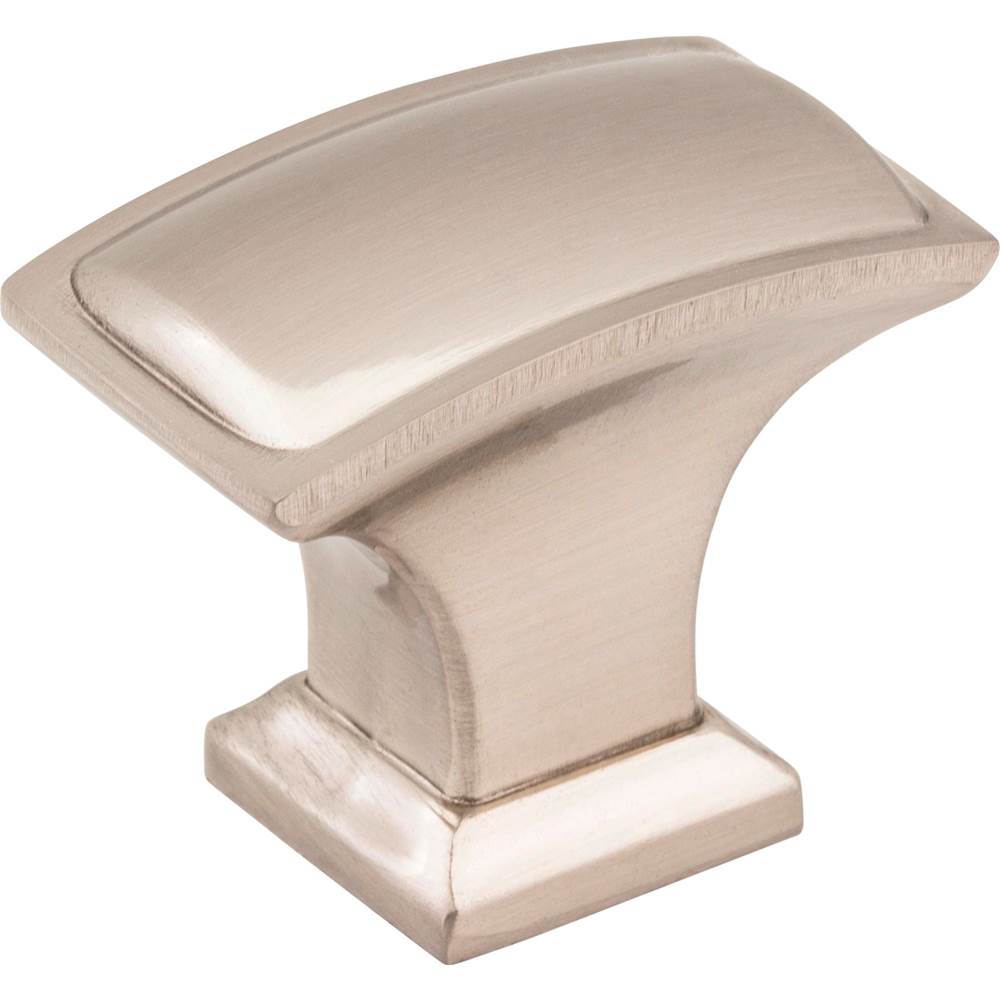 Jeffrey Alexander - 1-1/2'' Overall Length Satin Nickel Rectangle Annadale Cabinet Knob - Satin Nickel