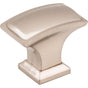Jeffrey Alexander - 1-1/2'' Overall Length Satin Nickel Rectangle Annadale Cabinet Knob - Satin Nickel