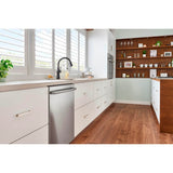 96 mm Center-to-Center Polished Nickel Square Anwick Cabinet Pull