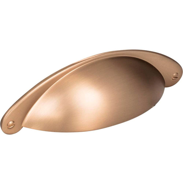Jeffrey Alexander - 3'' Center-to-Center Satin Bronze Lyon Cabinet Cup Pull - Satin Bronze