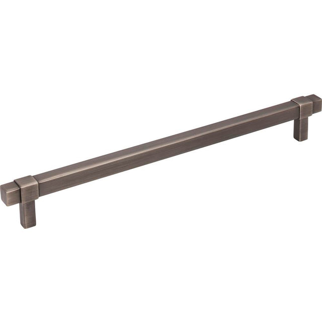 Jeffrey Alexander - 224 mm Center-to-Center Brushed Pewter Square Zane Cabinet Pull - Brushed Pewter