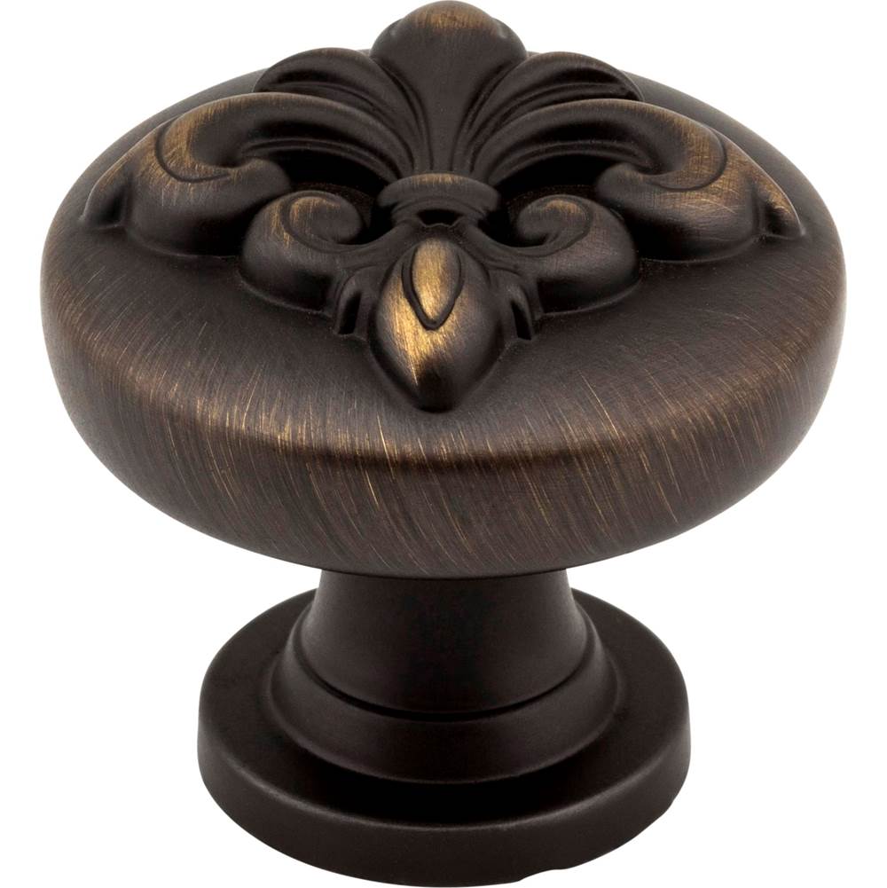 Jeffrey Alexander - 1-3/8'' Diameter Antique Brushed Satin Brass Lafayette Cabinet Knob - Antique Brushed Satin Brass