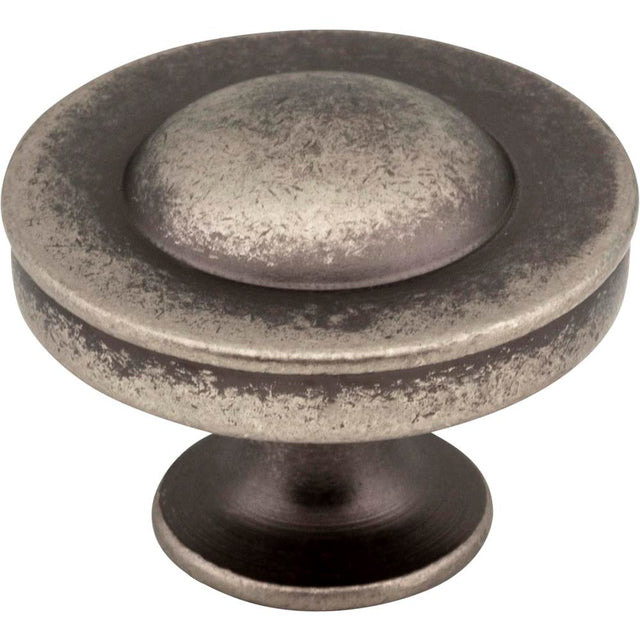 Jeffrey Alexander - 1-1/4'' Diameter Distressed Pewter Cordova Cabinet Knob - Distressed Pewter