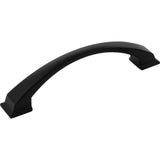 Jeffrey Alexander - 128 mm Center-to-Center Matte Black Arched Roman Cabinet Pull - Matte Black