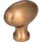 Jeffrey Alexander - 1-9/16'' Overall Length Satin Bronze Football Lyon Cabinet Knob - Satin Bronze
