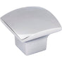 Jeffrey Alexander - 1-3/16'' Overall Length Polished Chrome Square Sonoma Cabinet Knob - Polished Chrome