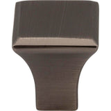 7/8'' Overall Length Brushed Pewter Square Marlo Cabinet Knob