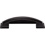 96 mm Center-to-Center Matte Black Square Annadale Cabinet Cup Pull