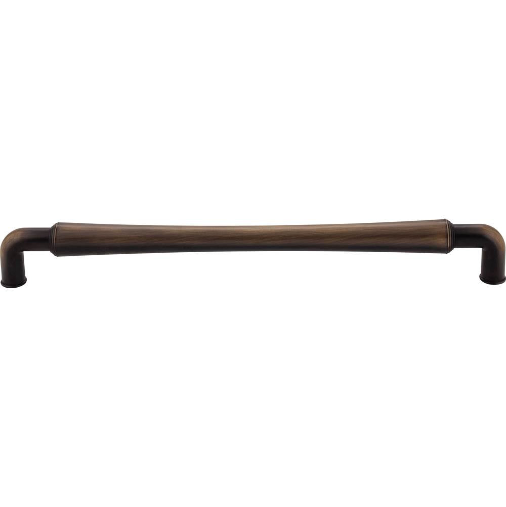 12'' Center-to-Center Antique Brushed Satin Brass Barrel Bremen 2 Appliance Handle