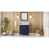 Jeffrey Alexander - 30'' Hale Blue Theodora Vanity - Hale Blue