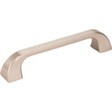 Jeffrey Alexander - 128 mm Center-to-Center Satin Nickel Square Marlo Cabinet Pull - Satin Nickel