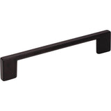 Jeffrey Alexander - 128 mm Center-to-Center Matte Black Square Sutton Cabinet Bar Pull - Matte Black