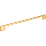 Jeffrey Alexander - 256 mm Center-to-Center Brushed Gold Square Sutton Cabinet Bar Pull - Brushed Gold