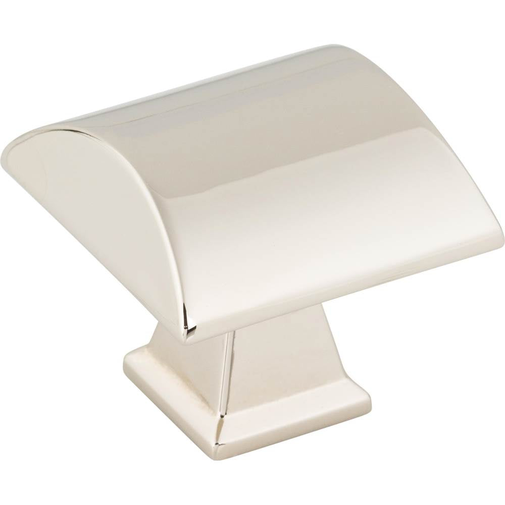 Jeffrey Alexander - 1-1/4'' Overall Length  Polished Nickel Roman Cabinet Knob - Polished Nickel