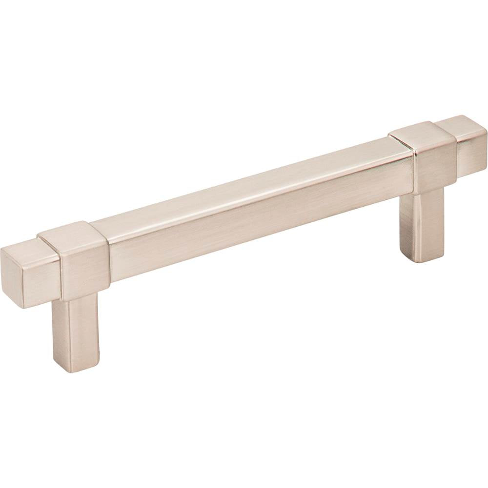 Jeffrey Alexander - 96 mm Center-to-Center Satin Nickel Square Zane Cabinet Pull - Satin Nickel