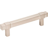 Jeffrey Alexander - 96 mm Center-to-Center Satin Nickel Square Zane Cabinet Pull - Satin Nickel