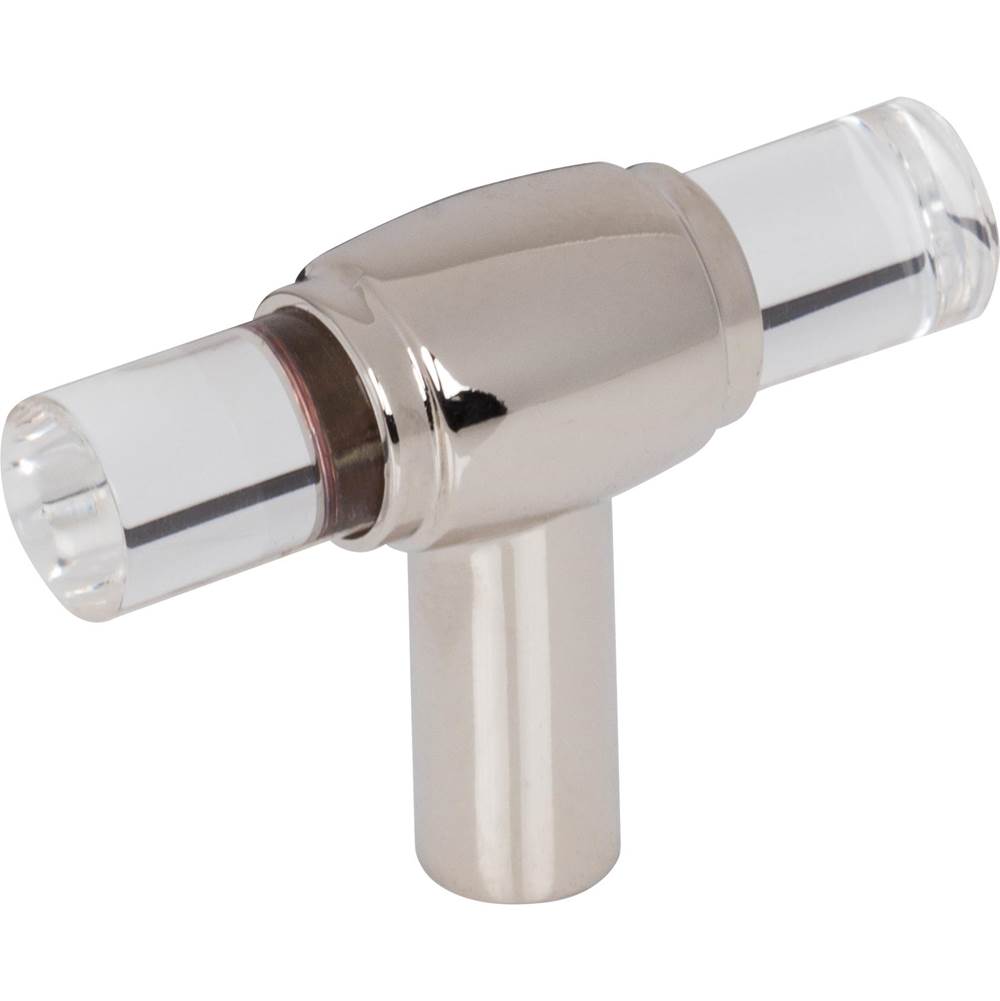 Jeffrey Alexander - 2'' Polished Nickel Carmen Cabinet ''T'' Knob - Polished Nickel