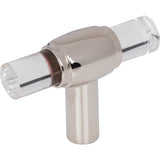 Jeffrey Alexander - 2'' Polished Nickel Carmen Cabinet ''T'' Knob - Polished Nickel