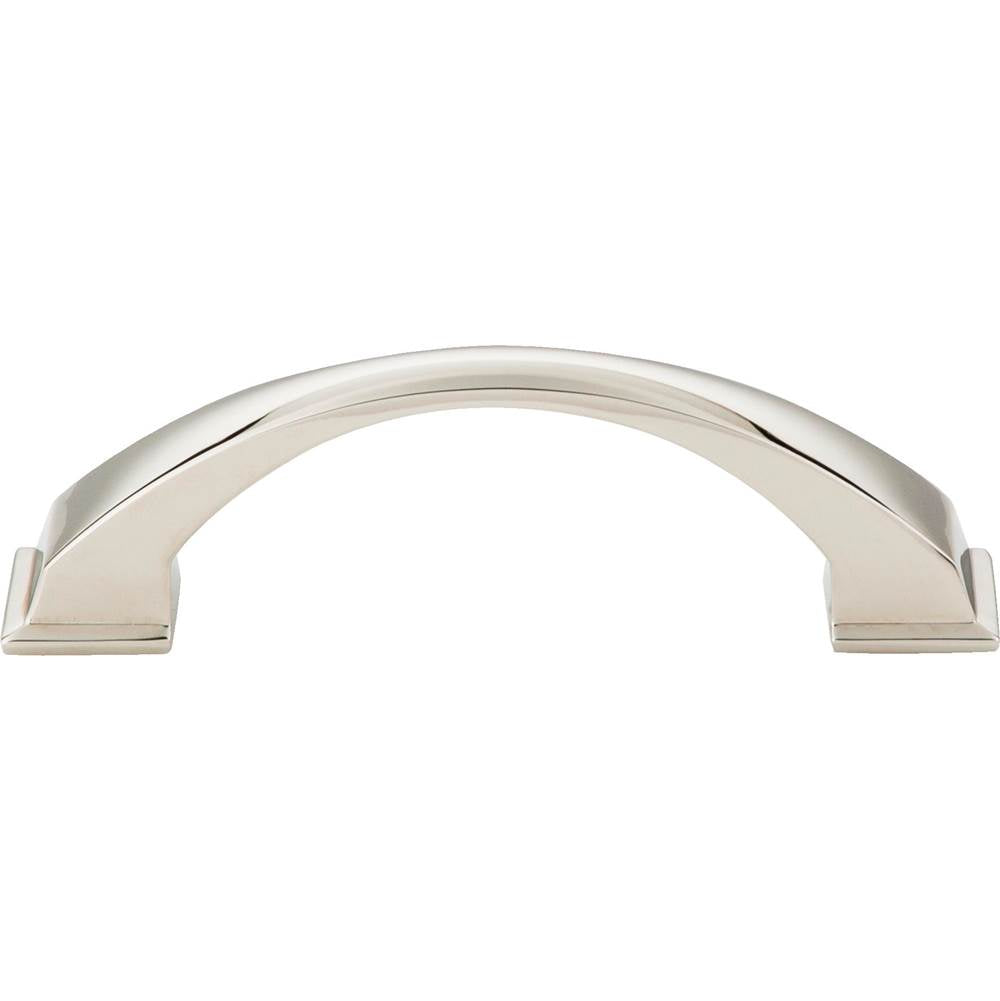 96 mm Center-to-Center Brushed Gold Arched Roman Cabinet Pull