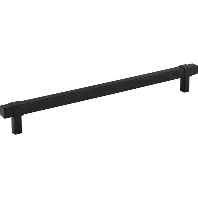 Jeffrey Alexander - 224 mm Center-to-Center Matte Black Square Zane Cabinet Pull - Matte Black