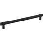 Jeffrey Alexander - 224 mm Center-to-Center Matte Black Square Zane Cabinet Pull - Matte Black