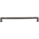 12'' Center-to-Center Distressed Antique Silver Rustic Twist Tahoe Appliance Handle