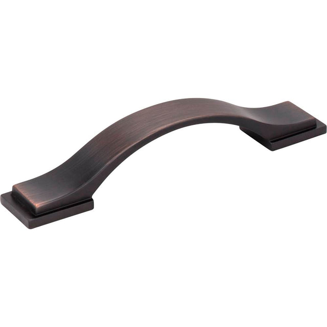 Jeffrey Alexander - 96 mm Center-to-Center Brushed Oil Rubbed Bronze Strap Mirada Cabinet Pull - Brushed Oil Rubbed Bronze