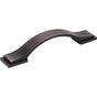 Jeffrey Alexander - 96 mm Center-to-Center Brushed Oil Rubbed Bronze Strap Mirada Cabinet Pull - Brushed Oil Rubbed Bronze