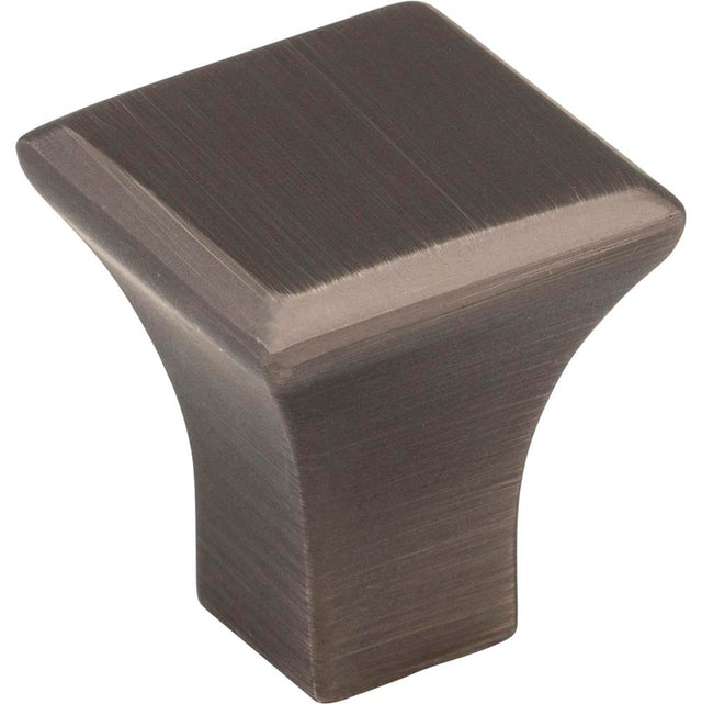 Jeffrey Alexander - 7/8'' Overall Length Brushed Pewter Square Marlo Cabinet Knob - Brushed Pewter