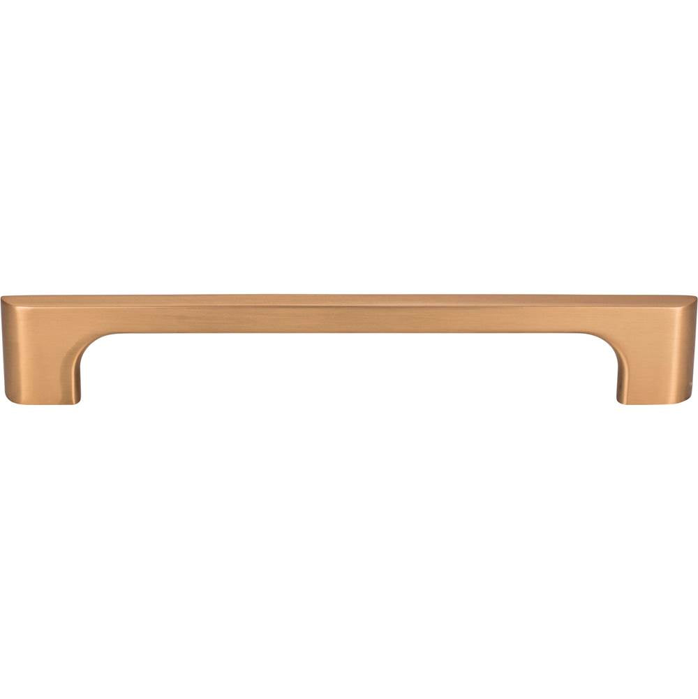 160 mm Center-to-Center Satin Bronze Asymmetrical Leyton Cabinet Pull