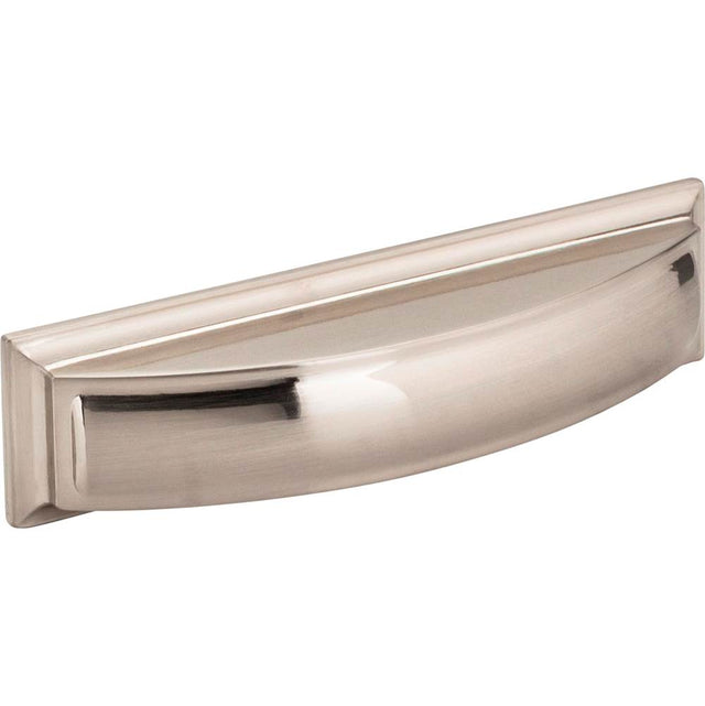 Jeffrey Alexander - 96 mm Center-to-Center Satin Nickel Square Annadale Cabinet Cup Pull - Satin Nickel