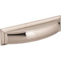 Jeffrey Alexander - 96 mm Center-to-Center Satin Nickel Square Annadale Cabinet Cup Pull - Satin Nickel