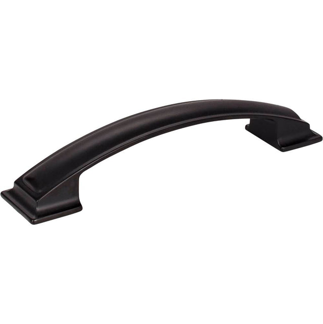 Jeffrey Alexander - 128 mm Center-to-Center Matte Black Square Annadale Cabinet Pull - Matte Black