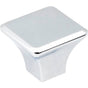 Jeffrey Alexander - 1-1/4'' Overall Length Polished Chrome Square Marlo Cabinet Knob - Polished Chrome