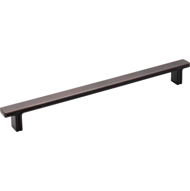 Jeffrey Alexander - 228 mm Center-to-Center Brushed Oil Rubbed Bronze Square Anwick Cabinet Pull - Brushed Oil Rubbed Bronze