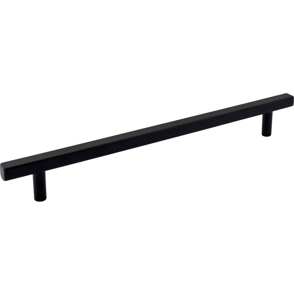 Jeffrey Alexander - 12'' Center-to-Center Matte Black Square Dominique Appliance Handle - Matte Black