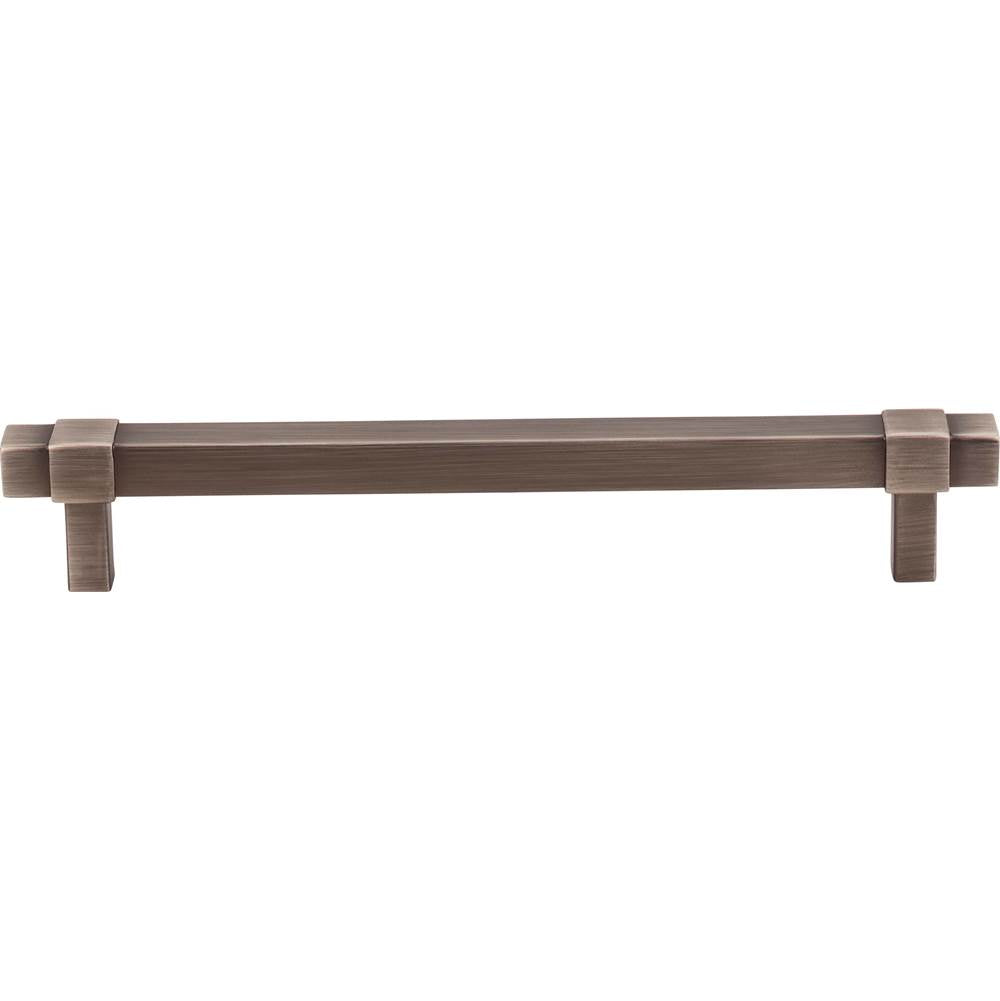 160 mm Center-to-Center Brushed Pewter Square Zane Cabinet Pull