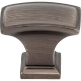 1-1/2'' Overall Length Brushed Pewter Rectangle Annadale Cabinet Knob