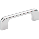 Jeffrey Alexander - 3'' Center-to-Center Polished Chrome Alvar Cabinet Pull - Polished Chrome