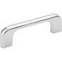 Jeffrey Alexander - 3'' Center-to-Center Polished Chrome Alvar Cabinet Pull - Polished Chrome