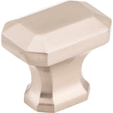 Jeffrey Alexander - 1-1/4'' Overall Length Satin Nickel Emerald Ella Cabinet Knob - Satin Nickel