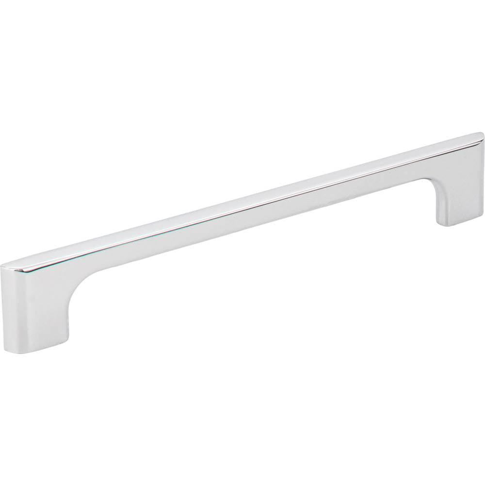 Jeffrey Alexander - 160 mm Center-to-Center Polished Chrome Asymmetrical Leyton Cabinet Pull - Polished Chrome